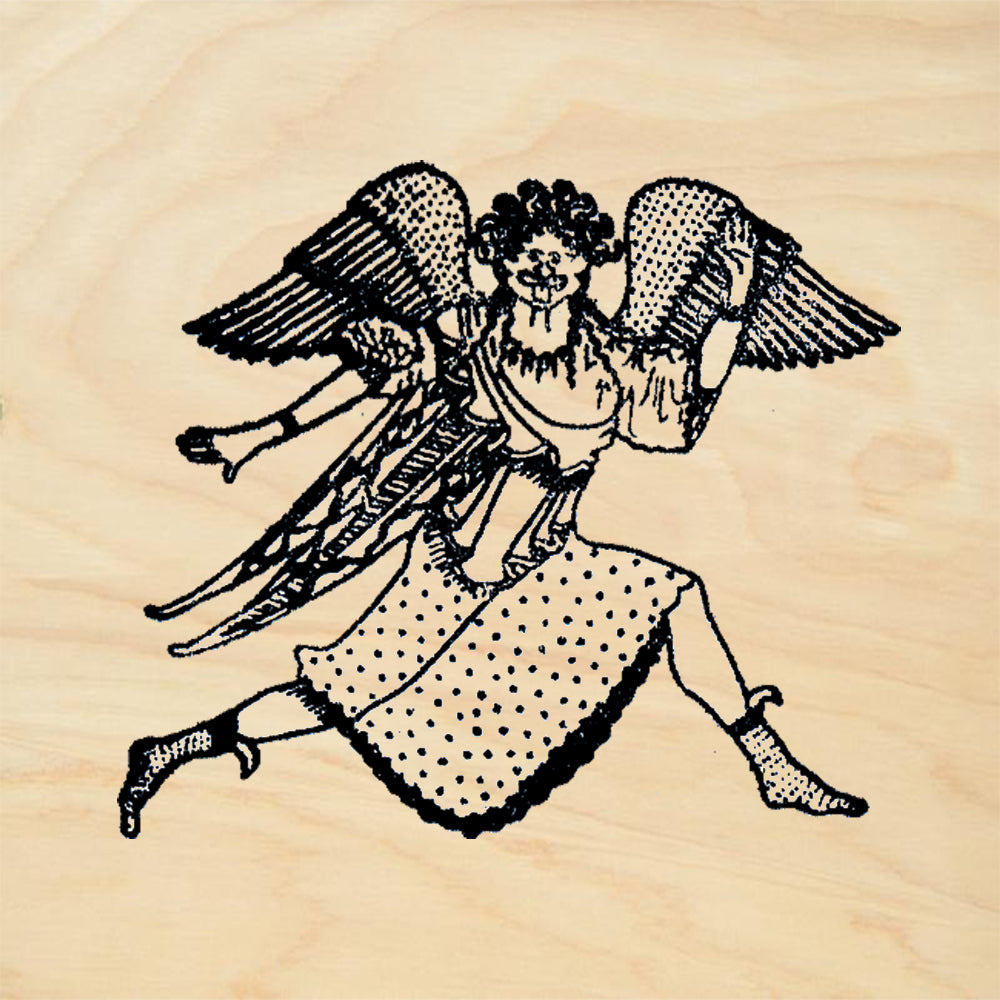 StampaFe Gorgon with Wings Goddess Rubber Art Stamp