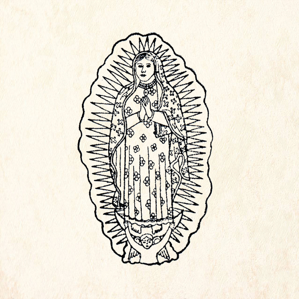 StampaFe Guadalupe 2 Rubber Art Stamp