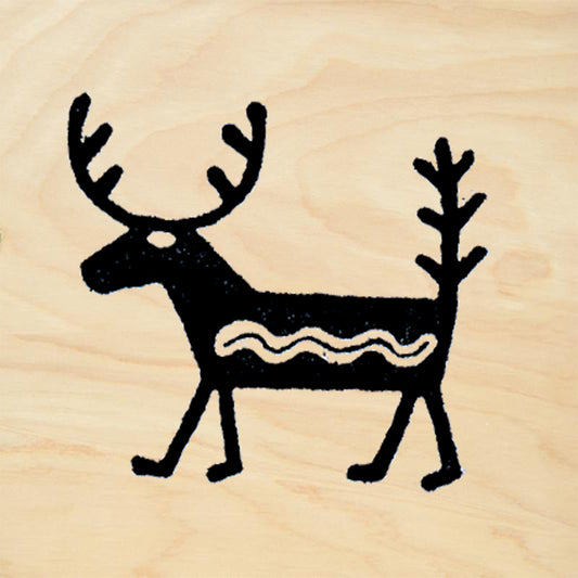 StampaFe Huichol Deer Tribal Rubber Art Stamp