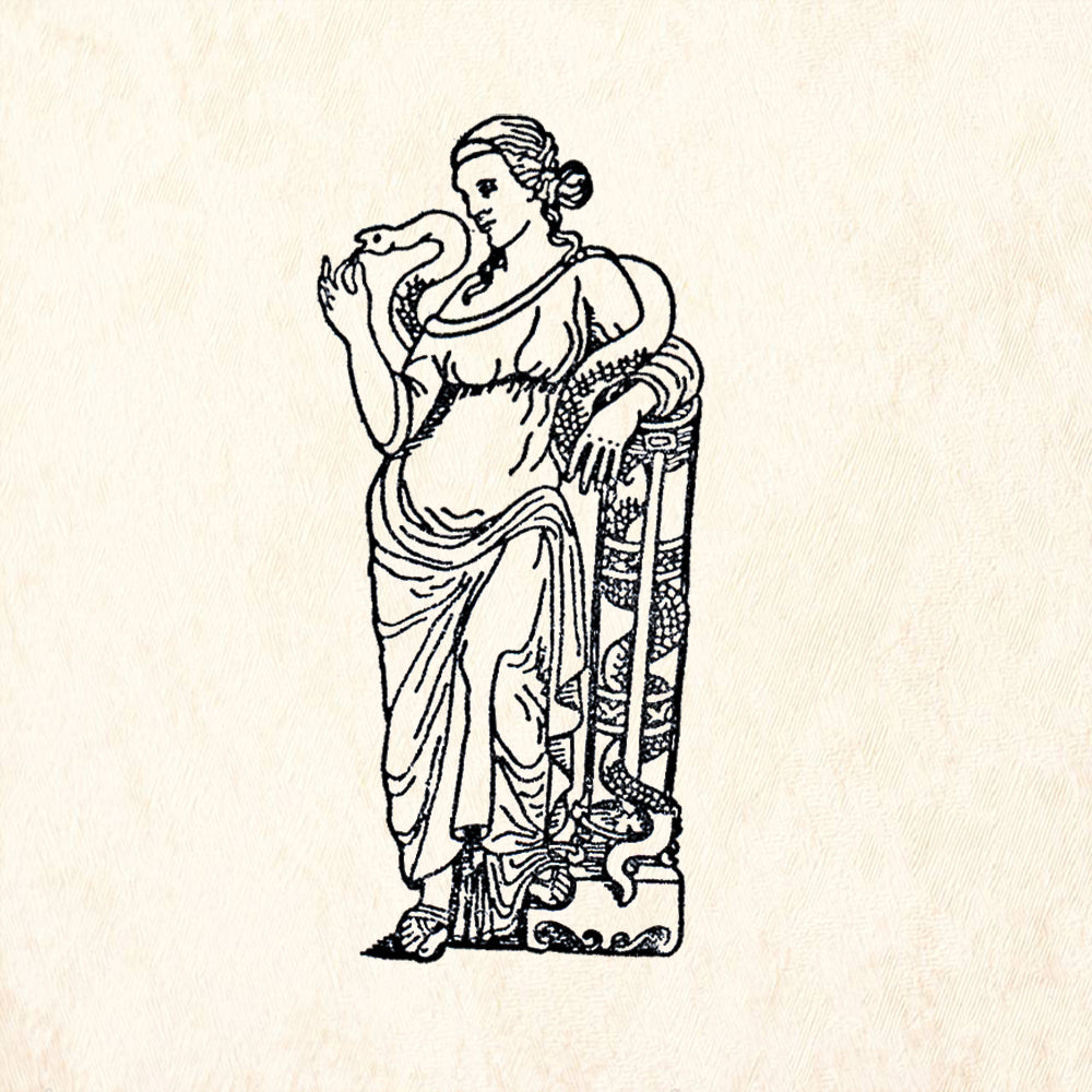 StampaFe Hygieia Goddess Rubber Art Stamp