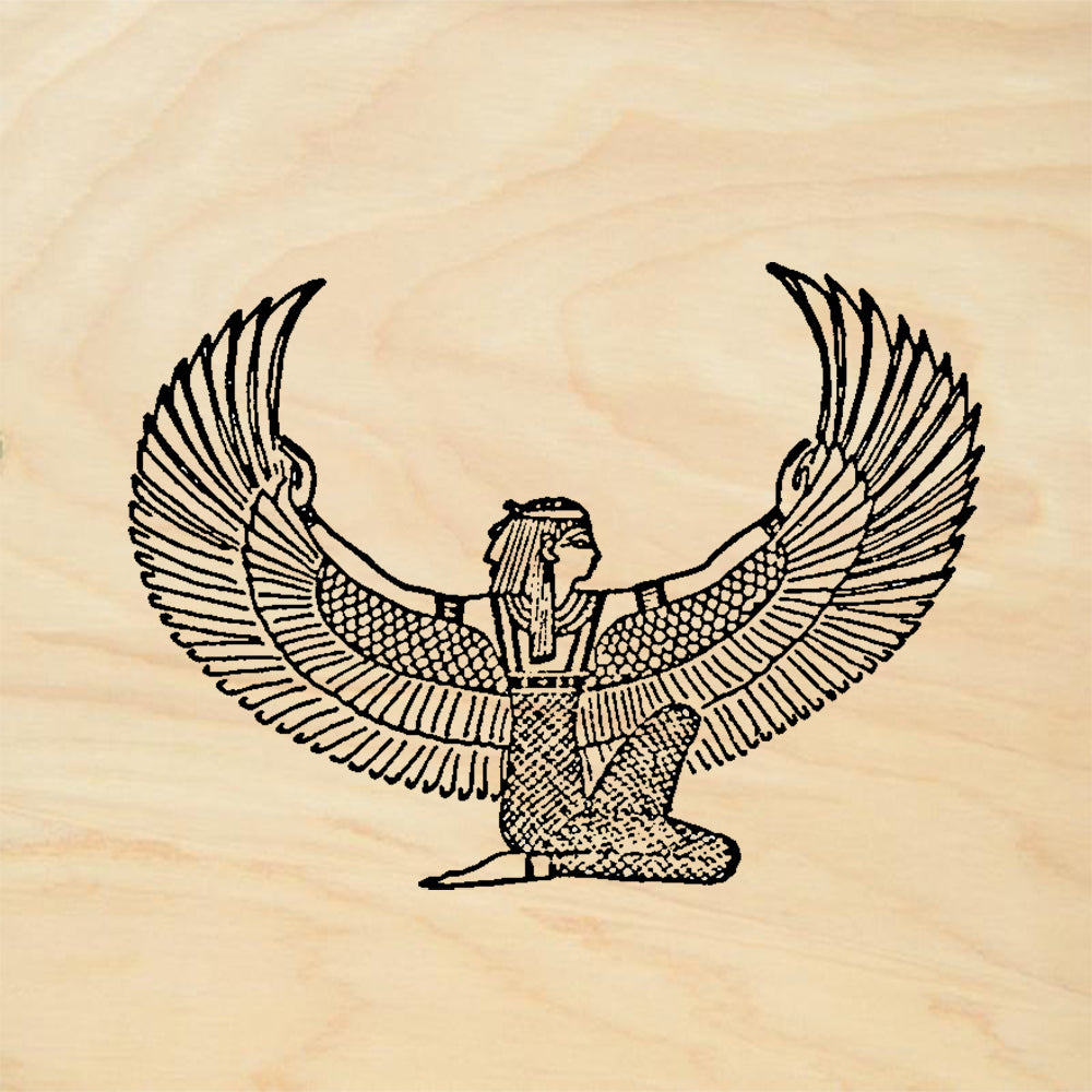 StampaFe Isis with wings Goddess Rubber Art Stamp