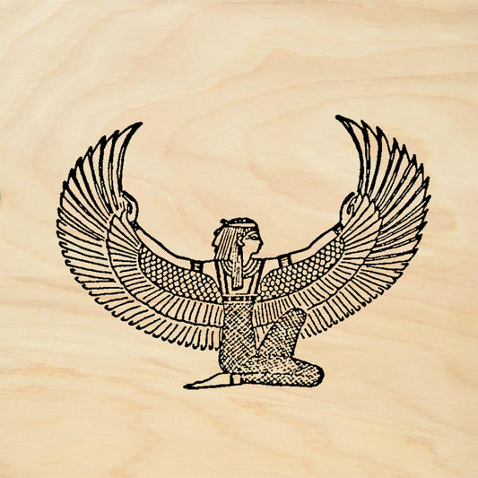StampaFe Isis with wings Goddess Rubber Art Stamp