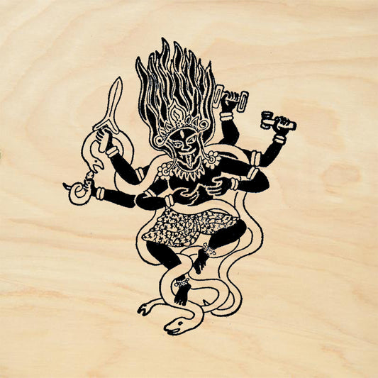 StampaFe Kali Dancing Goddess Rubber Art Stamp