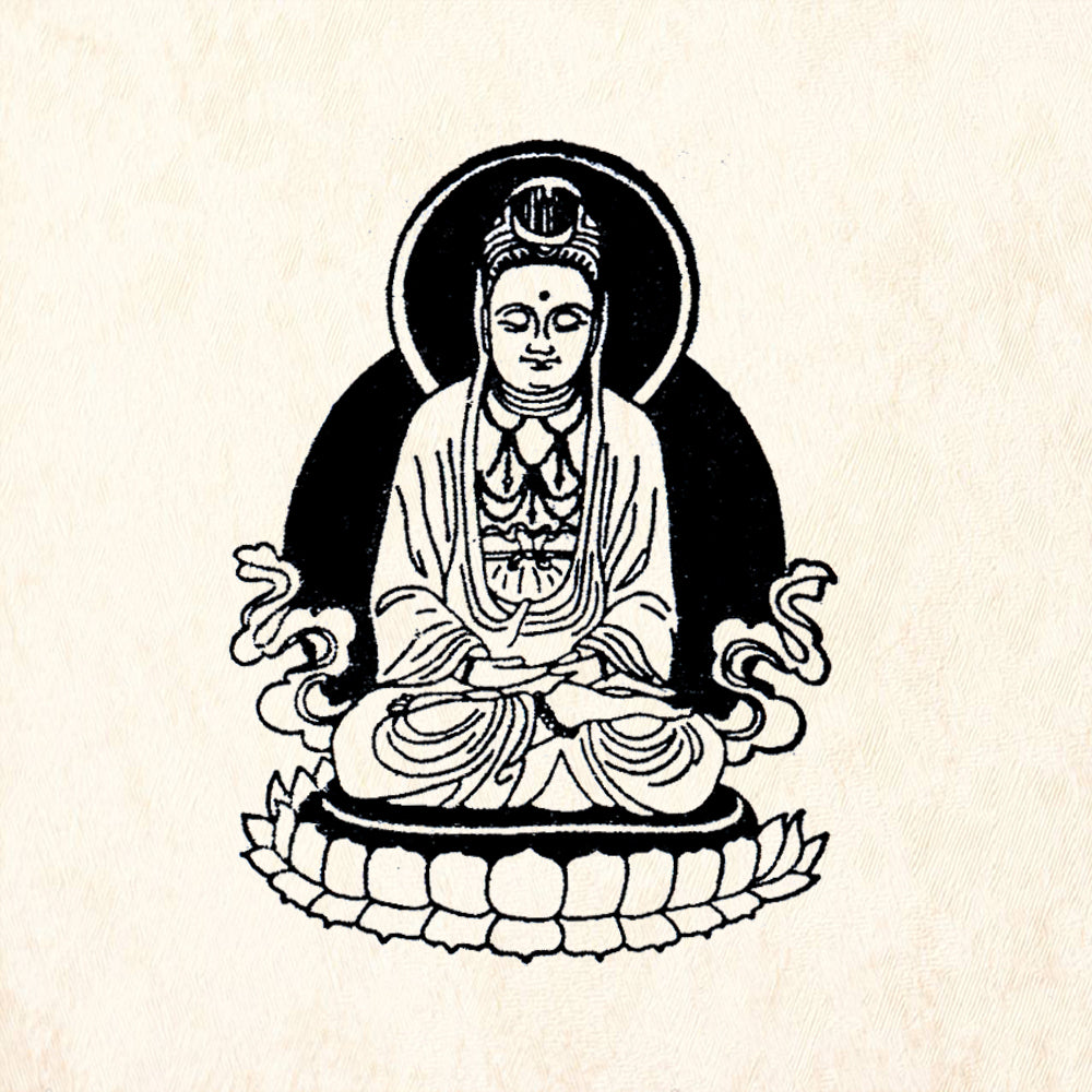 StampaFe Kuan Yin Goddess Rubber Art Stamp