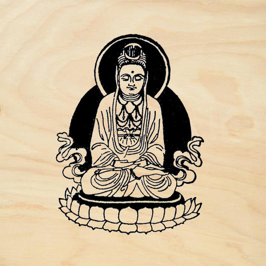 StampaFe Kuan Yin Goddess Rubber Art Stamp