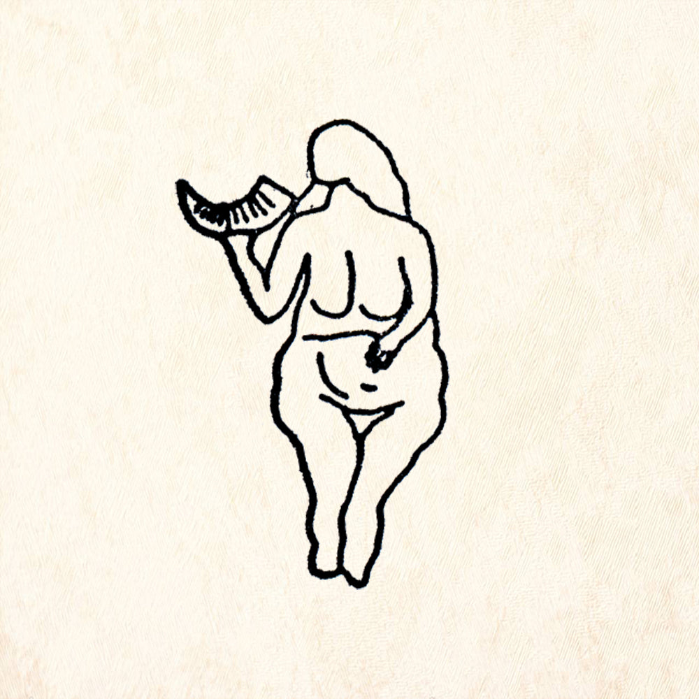 StampaFe Laussel Venus Goddess Rubber Art Stamp