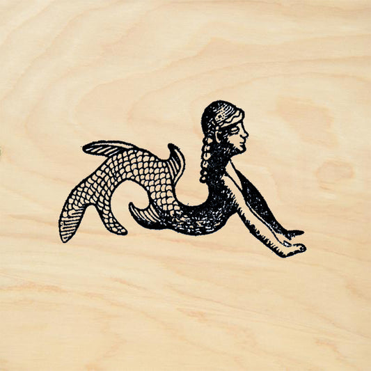 StampaFe Mermaid Posed Vintage Rubber Art Stamp