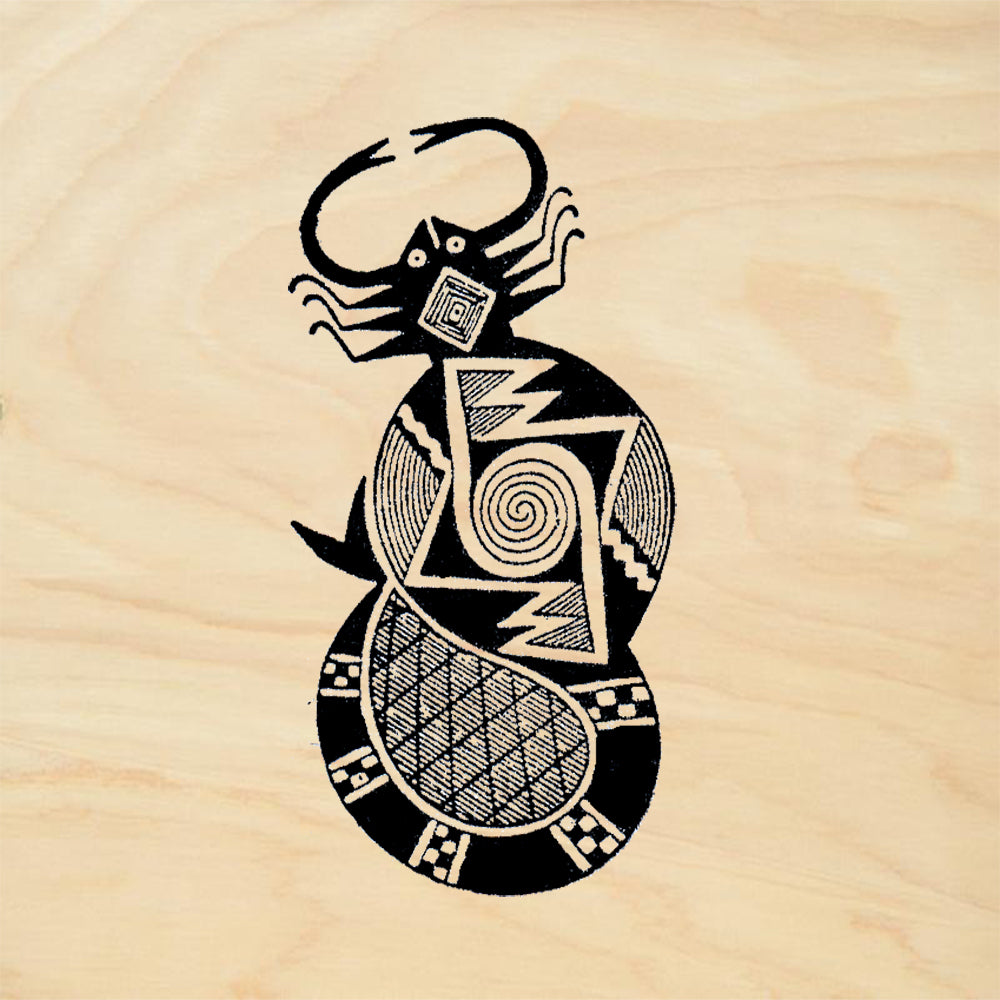 StampaFe Mimbres Scorpion Southwestern Rubber Art Stamp