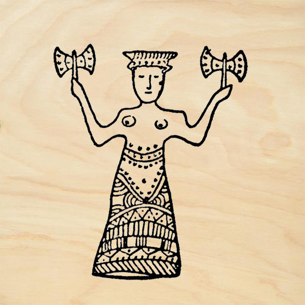 StampaFe Minoan Great Mother Goddess Rubber Art Stamp