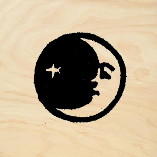 StampaFe Moon and Star Celestial Rubber Art Stamp