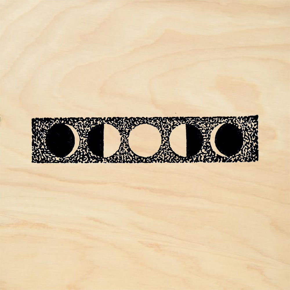 StampaFe Moon border Celestial Rubber Art Stamp