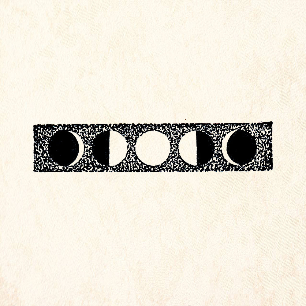 StampaFe Moon Border Celestial Rubber Art Stamp
