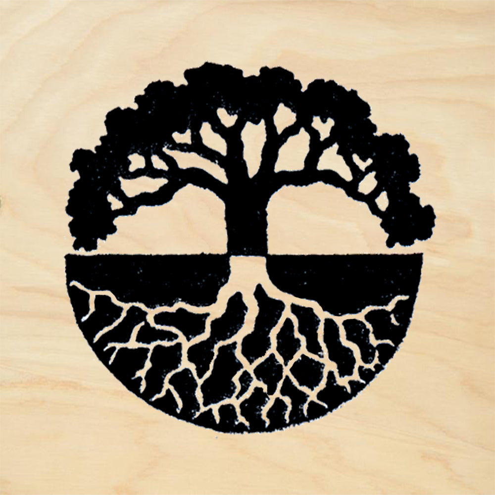 StampaFe Oak Tree Mandala Botanical Rubber Art Stamp