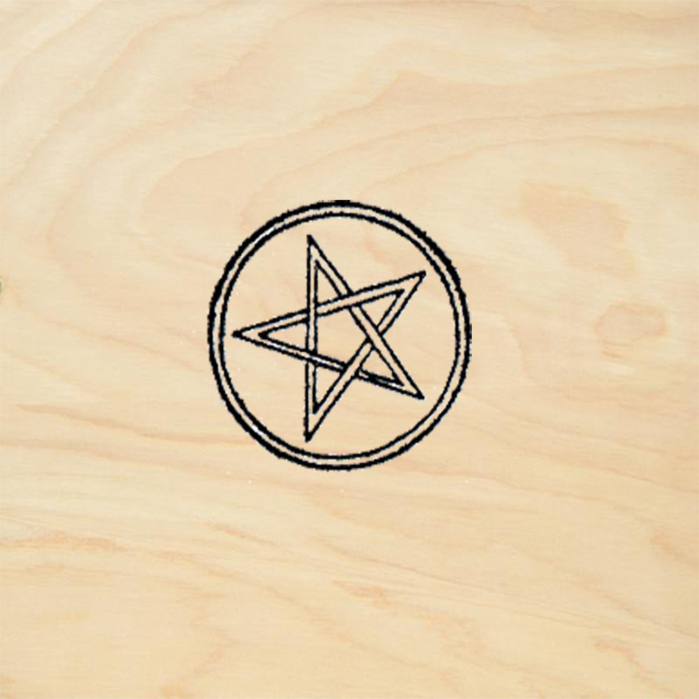 StampaFe Pentagram Rubber Art Stamp