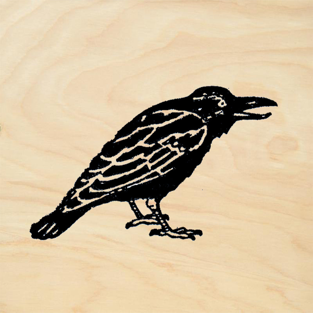 StampaFe Raven Halloween Rubber Art Stamp