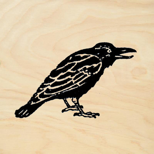 StampaFe Raven Halloween Rubber Art Stamp