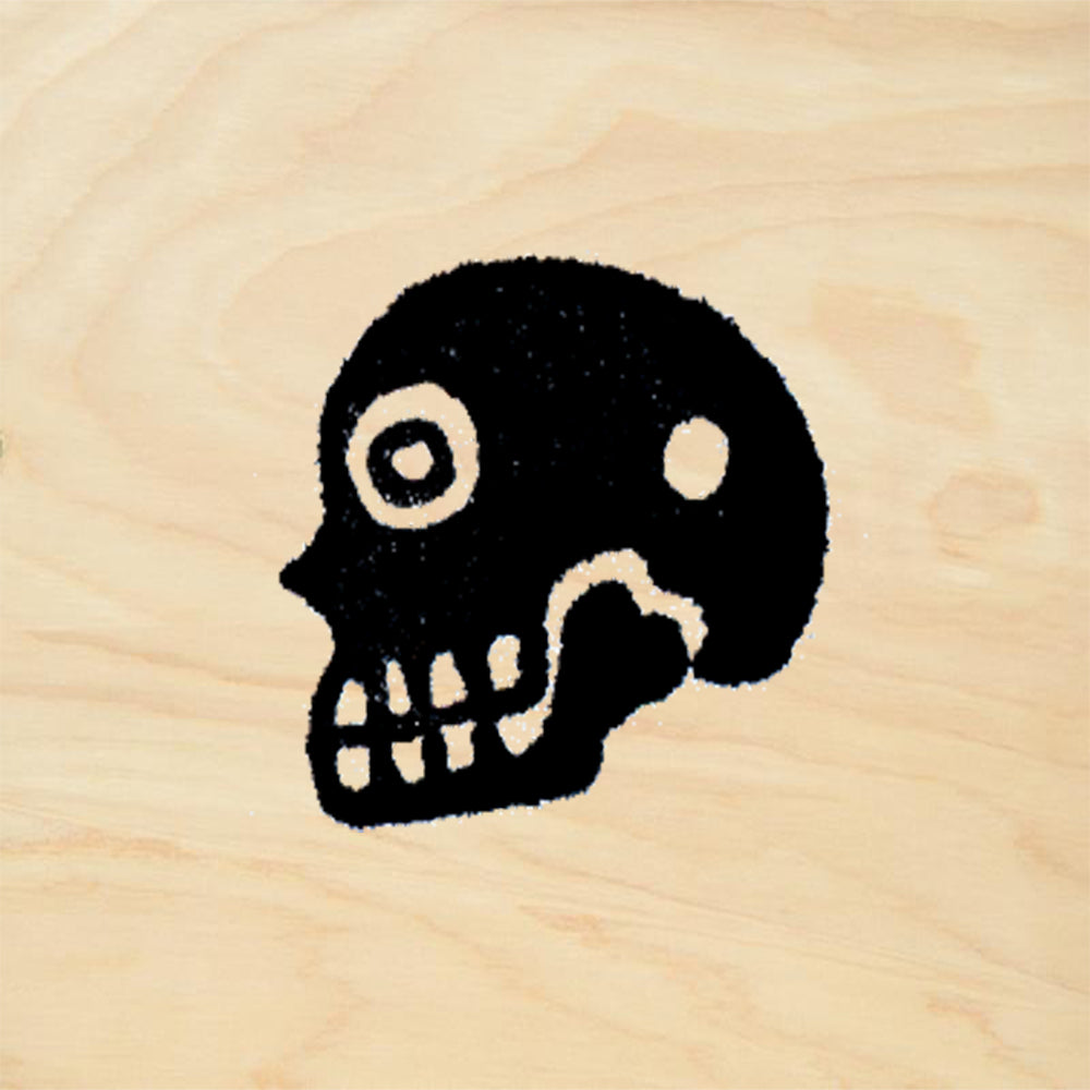 StampaFe Skull Dark Halloween Rubber Art Stamp
