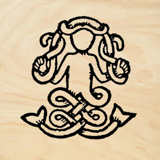 StampaFe Snake Goddess Scotland Goddess Rubber Art Stamp