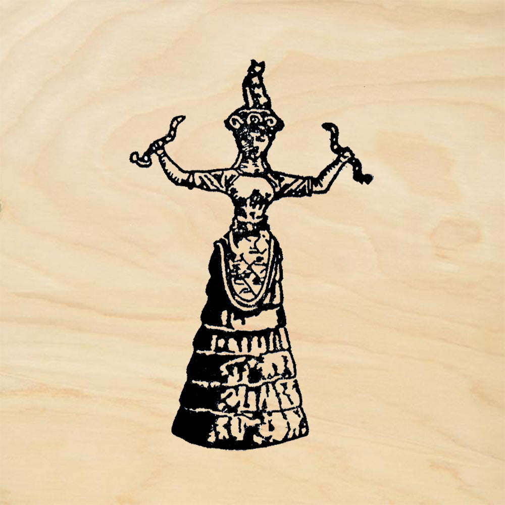 StampaFe Snake Goddess Goddess Rubber Art Stamp