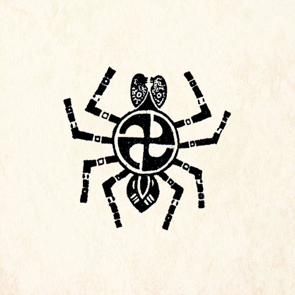 StampaFe Mimbres Spider Southwestern Rubber Art Stamp