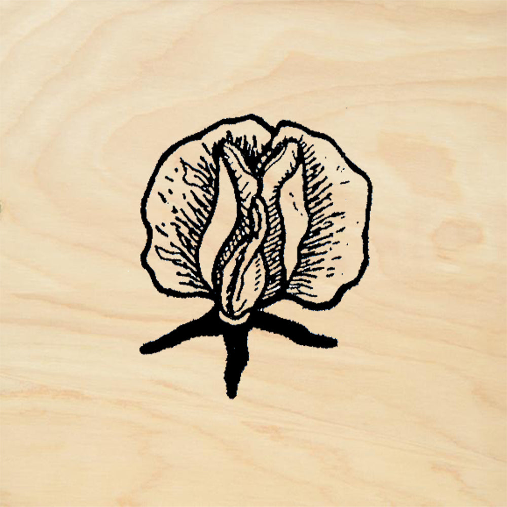 StampaFe Sweet Pea Floral Rubber Art Stamp