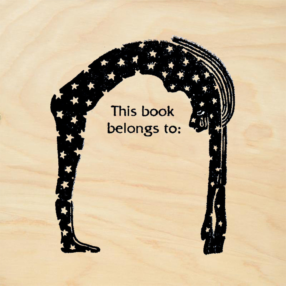 StampaFe Book Plate with Arching Nutt Rubber Art Stamp