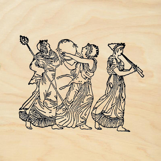 StampaFe Three Greek Women Mythological Rubber Art Stamp