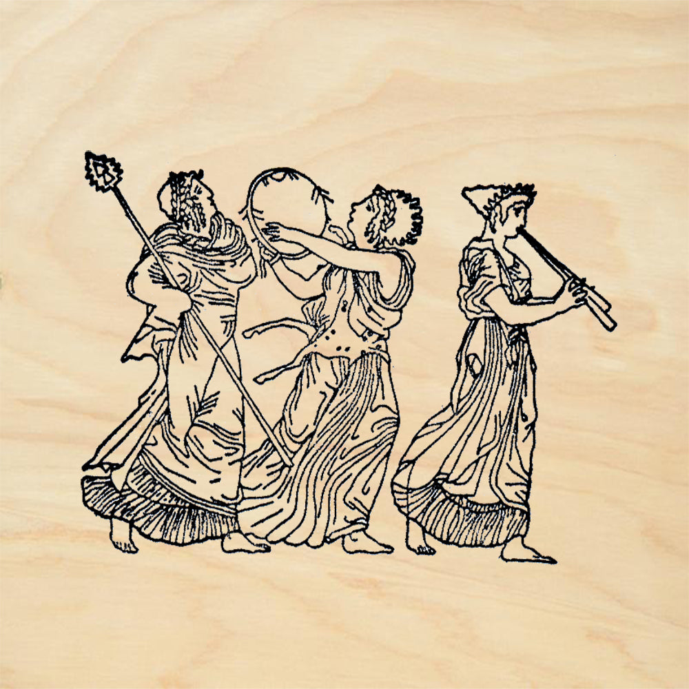 StampaFe Three Greek Women Mythological Rubber Art Stamp