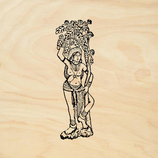 StampaFe Tree Goddess Goddess Rubber Art Stamp