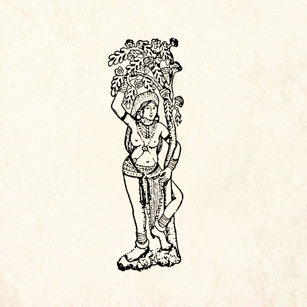 StampaFe Tree Goddess Rubber Art Stamp