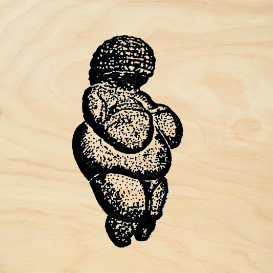 StampaFe Venus of Willendorf side view Goddess Rubber Art Stamp
