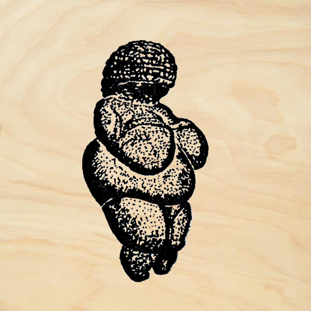 StampaFe Venus of Willendorf side view Goddess Rubber Art Stamp