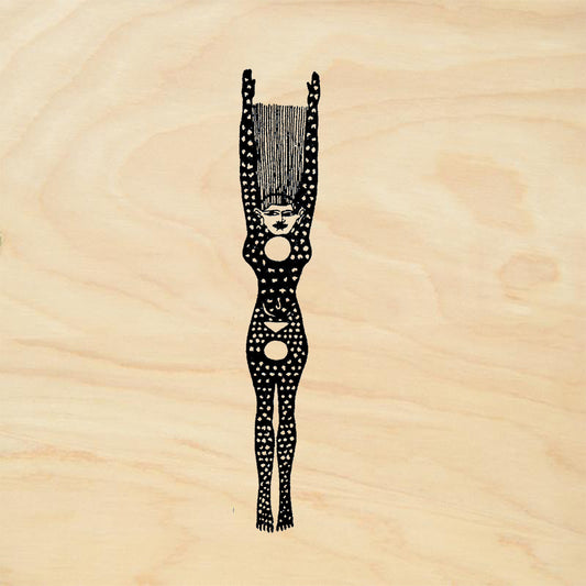 StampaFe Vertical Nut Goddess Rubber Art Stamp