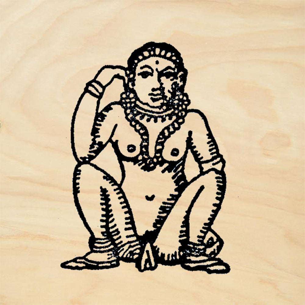 StampaFe Menstruating Woman Goddess Rubber Art Stamp