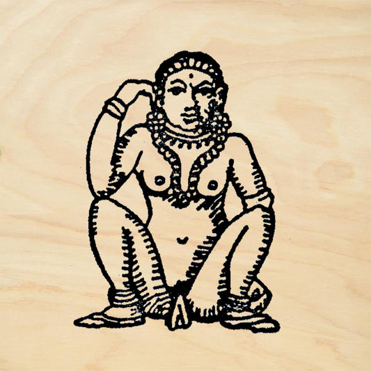 StampaFe Menstruating Woman Goddess Rubber Art Stamp