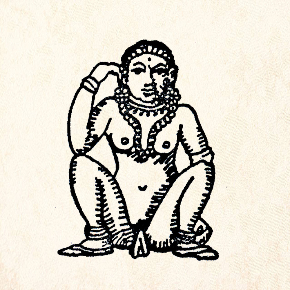 StampaFe Menstruating Woman Goddess Rubber Stamp