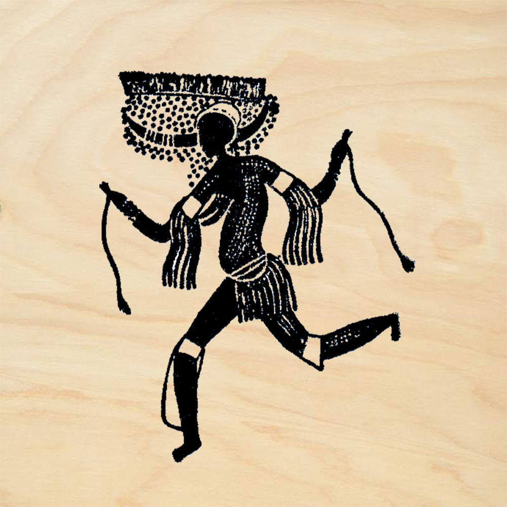 StampaFe Great Horned Goddess Tribal Rubber Stamp