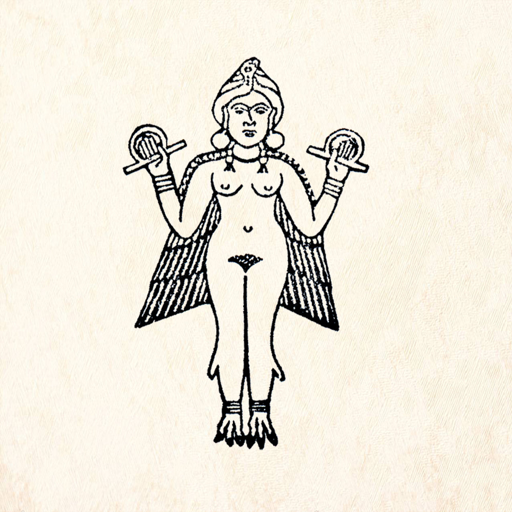 StampaFe Lilith Goddess Mythological Rubber Stamp