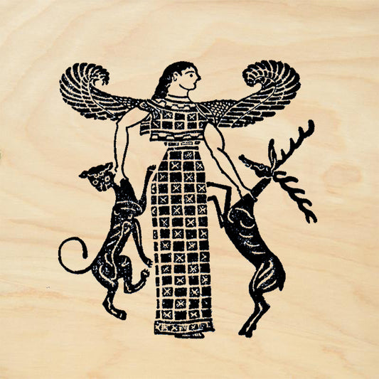 StampaFe Artemis with Wings Goddess Rubber Stamp