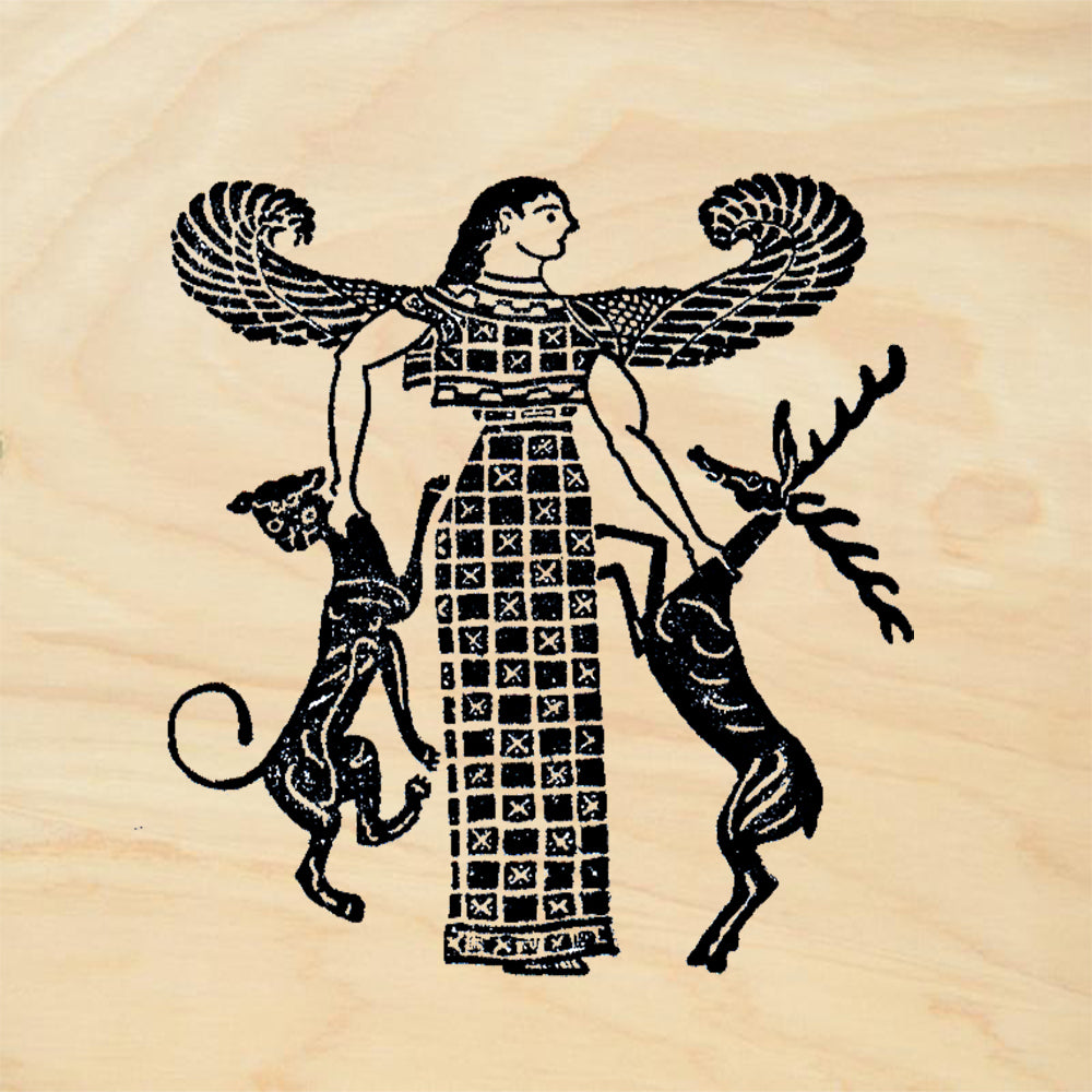 StampaFe Artemis w Wings Goddess Rubber Art Stamp