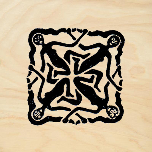 StampaFe Four Women Mandala Celtic Rubber Art Stamp