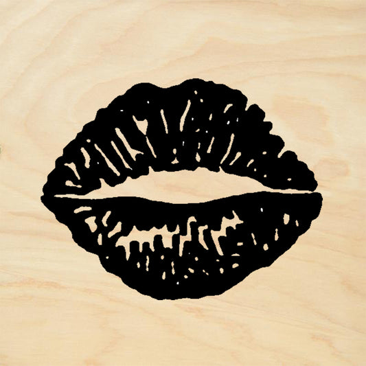 StampaFe Lips Mixed Media Rubber Art Stamp