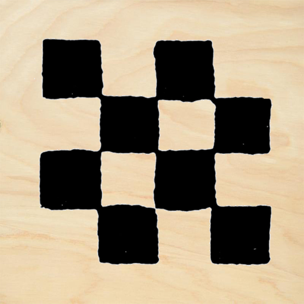 StampaFe Checks Large Rubber Art Stamp