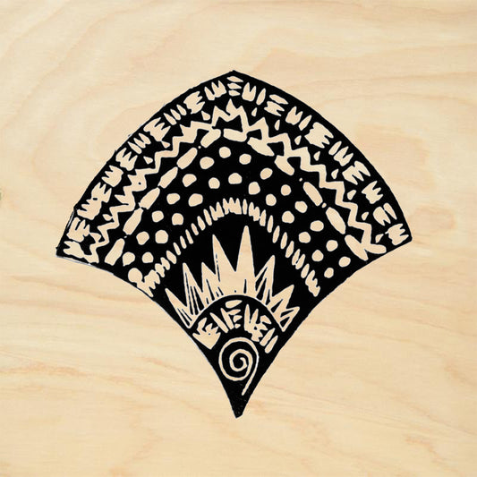 StampaFe Firewater Large Southwestern Rubber Art Stamp