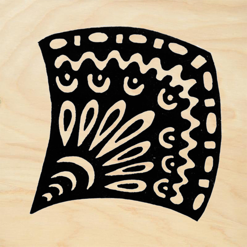 StampaFe Water Lily Large Botanical Rubber Art Stamp