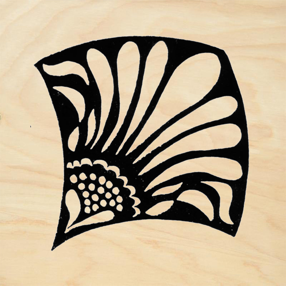 StampaFe Wild Aster Large Botanical Rubber Art Stamp