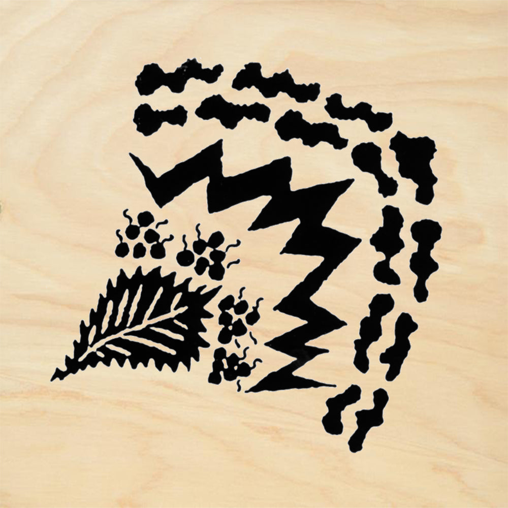 StampaFe Mountain Raspberry Reverse Large Botanical Rubber Art Stamp