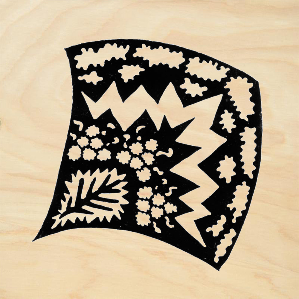 StampaFe Mountain Raspberry Large Botanical Rubber Art Stamp
