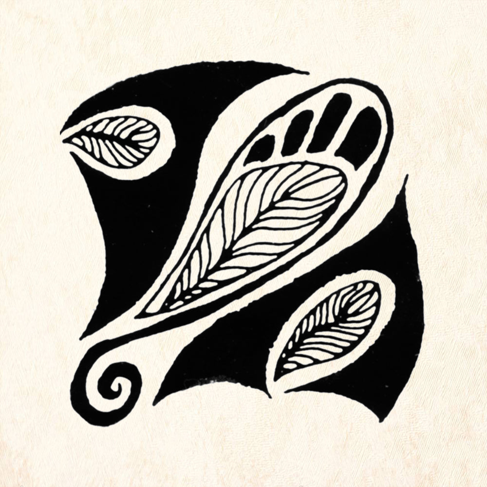 StampaFe Feather Reverse Large Rubber Art Stamp