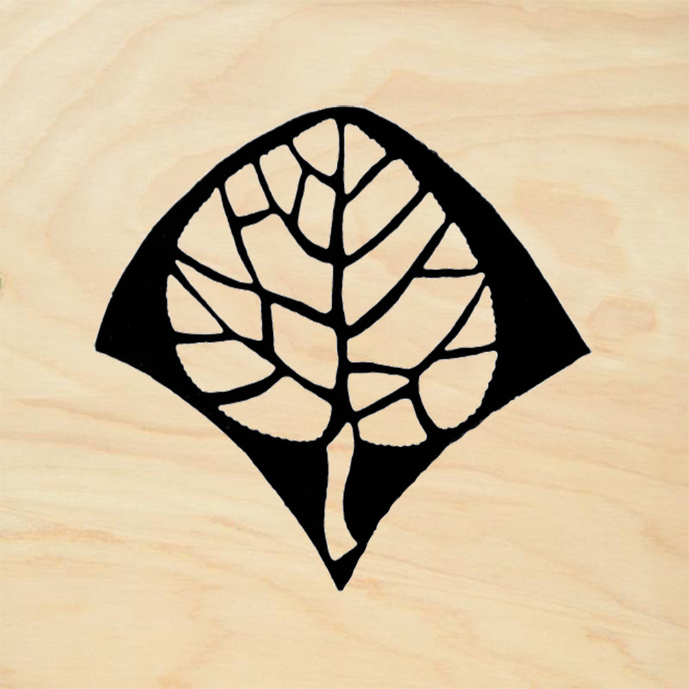 StampaFe Aspen Leaf Small Botanical Rubber Art Stamp